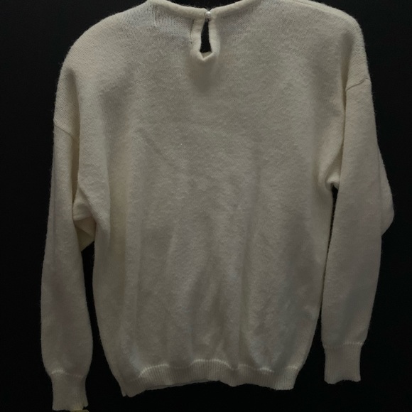 Vintage rainbow ridge ivory sweater with pocket and pearl button closure - Picture 4 of 5
